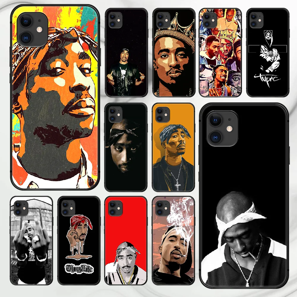 Чехол для телефона Rapper 2pac singer Tupac чехол iphone 5 5s se 2020 6 6s 7 8 12 mini plus X XS XR 11 PRO MAX черный