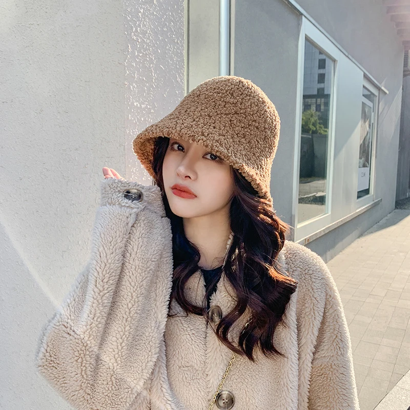 

Панама женская из овечьей шерсти, модная меховая шапка в стиле хип-хоп, Осень-зима 2021