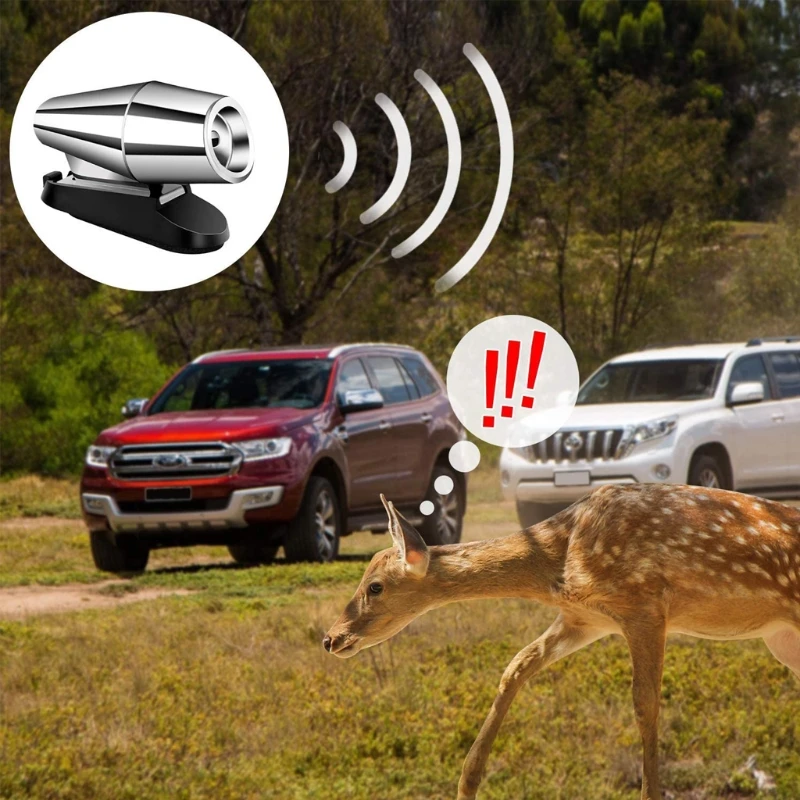 

2 Pcs Elk-Deer-Animal Alert Warning Whistles Highway 2 Packs Car Safety Accessory for Wildlife for Motorcycles Truck