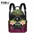 Лидер продаж, женский роскошный рюкзак бренда Chuuk Tribe, женский рюкзак из искусственной кожи, полинезийская сумка на молнии с принтом Plumeria на заказ