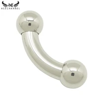3mm to 12mm thickness 316l stainless steel body piercing barbell genital piercing body jewelry curved barbell piercing barbell