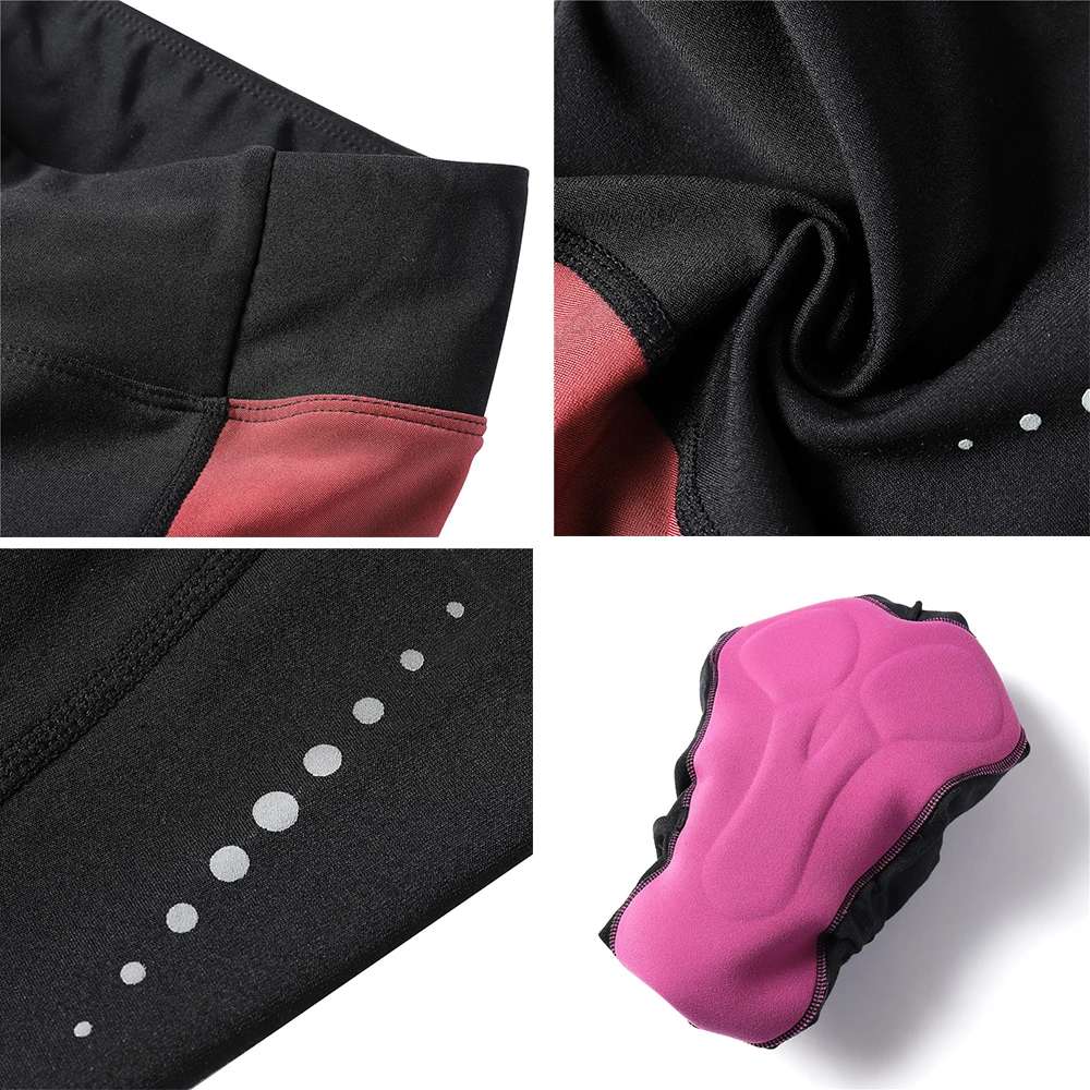 Santic зимние женские велосипедные колготки флисовые теплые штаны Pro Fit 4D