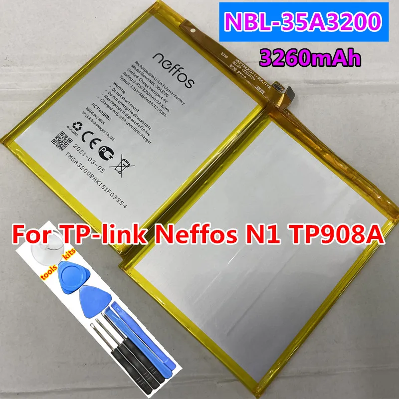 

Новый оригинальный аккумулятор 3260 мАч для планшетов TP-link Neffos N1 TP908A