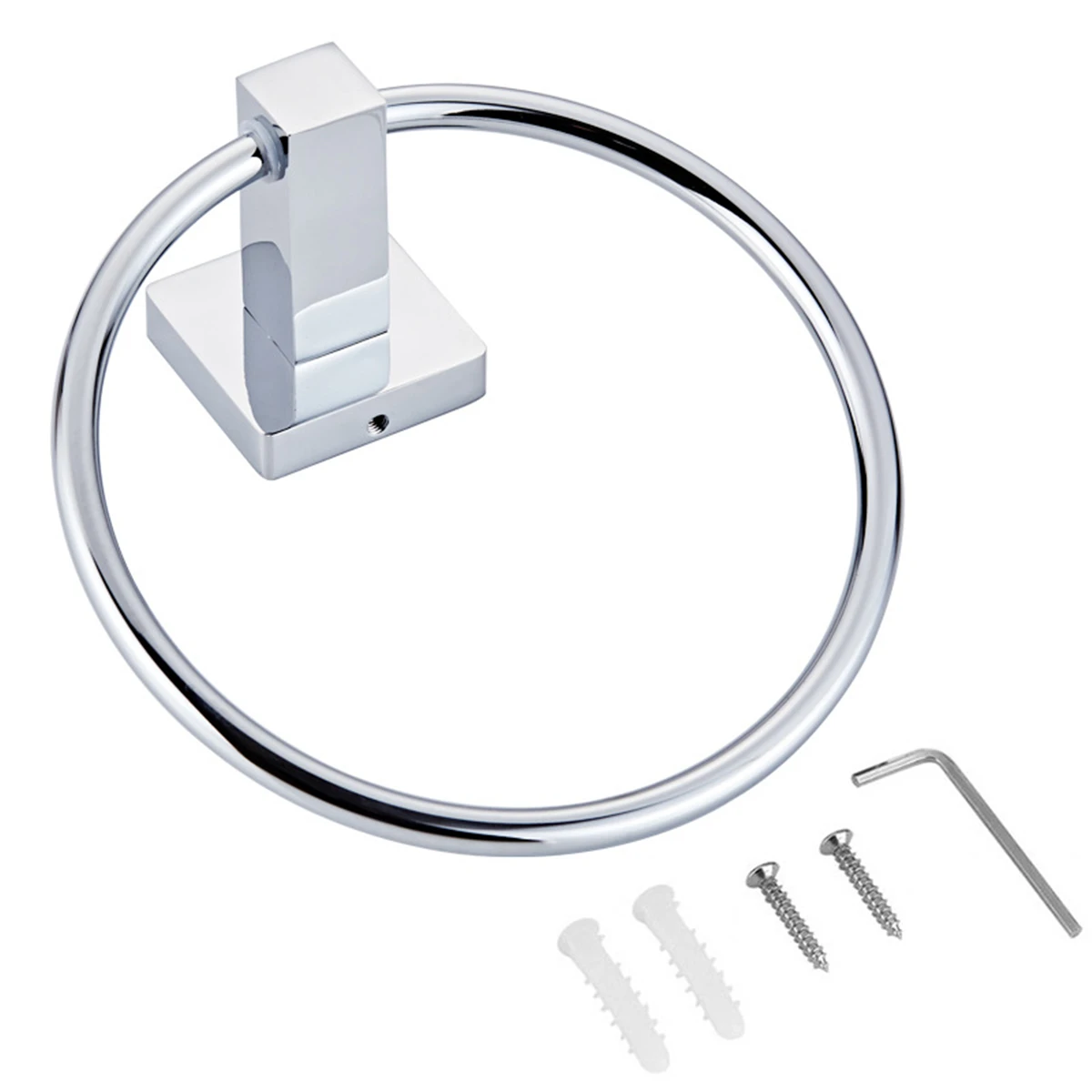 

Wall-Mounted Towel Ring Round Hanger Towel Holder Rack Stainless steel Hanging Towel Bar Bathroom Accessories Hardware Fixture