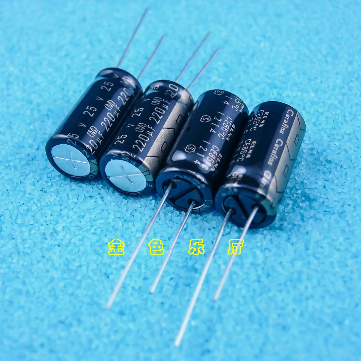 Novo Elna Cerafine 220 uf – 25 v 10x21mm 25v 220uf Áudio Capacitor Eletrolítico Ouro Preto 25v220uf 10 Pçs Roa