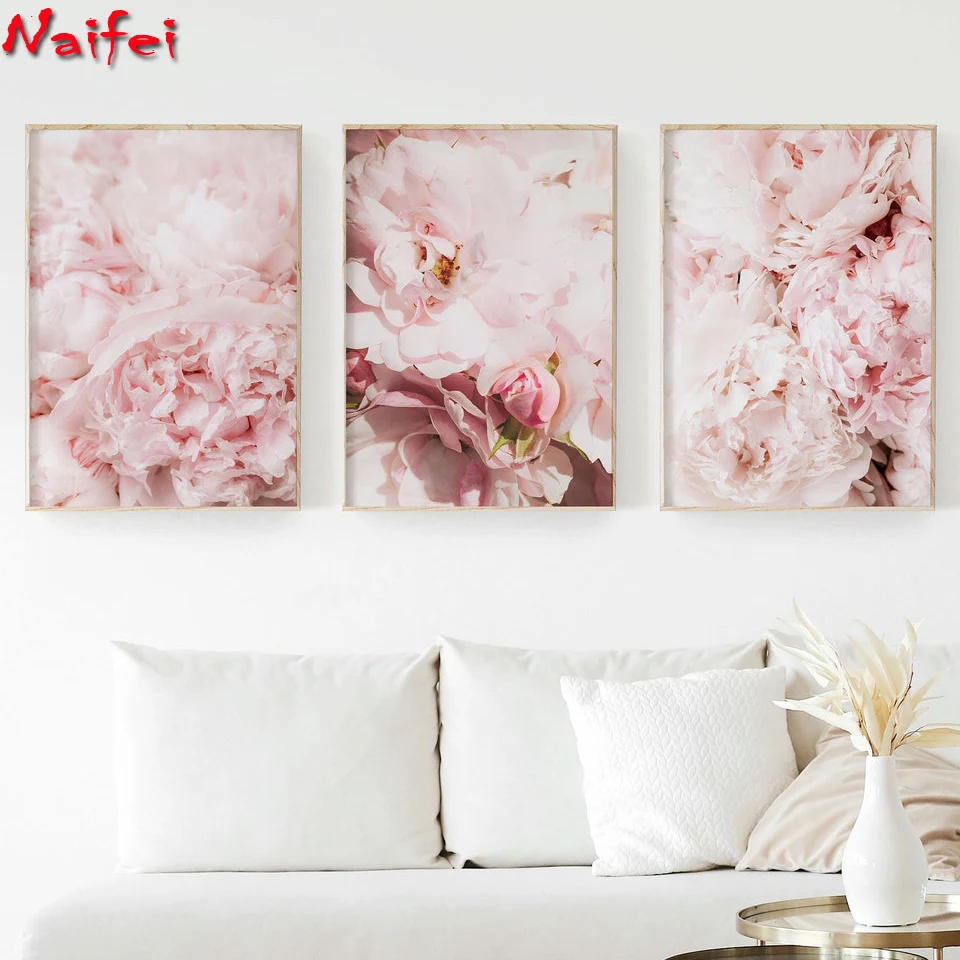 

Набор для алмазной вышивки «цветы», 3 шт.