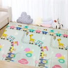 Ковёр детей складной детский игровой коврик Водонепроницаемый мягкий напольный коврик для игр в комплекте, утепленный костюм для мальчиков покрытием коврик для ползания складное покрывало Развивающие коврики