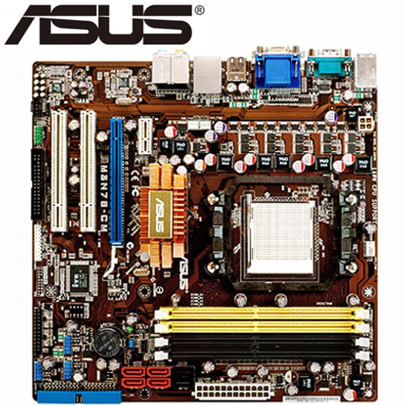 Socket AM2 + Материнская плата ASUS M3N78 CM DDR2 8 Гб см системная GeForce серии бортовой GPU
