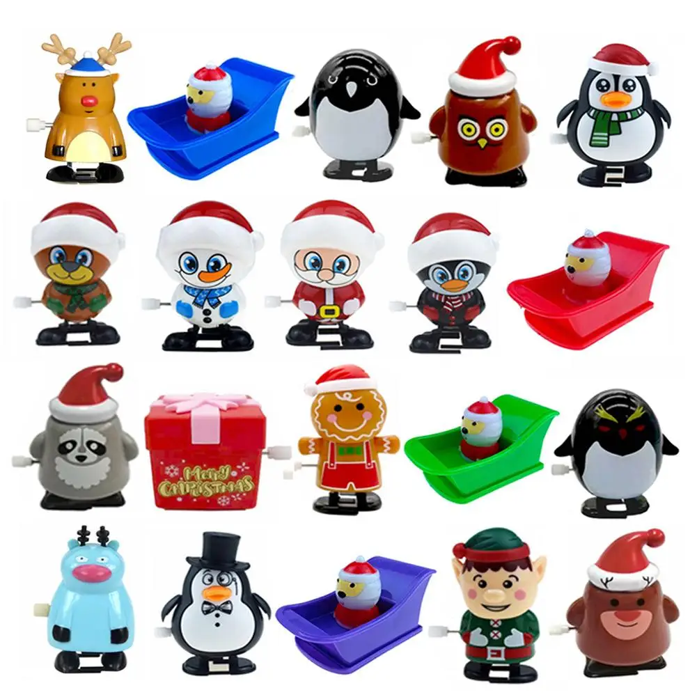 

Christmas Stocking Stuffers Kids 20 PCS Cute Cartoon Wind Up Toys In Reindeer Santa Claus Penguin Snowman And Elf Shapes Go