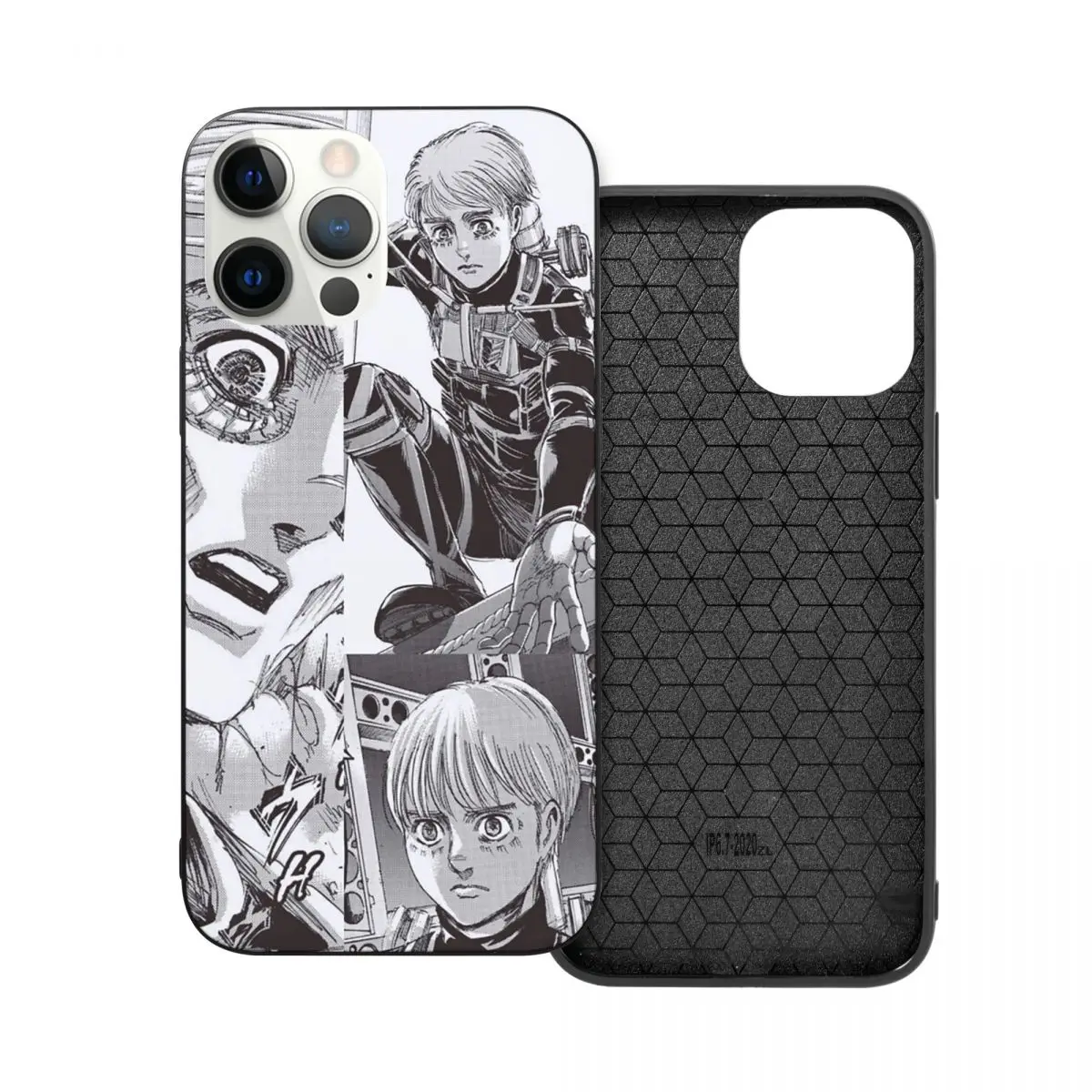 

Armin Arlert атака на Титанов ПК стекло ТПУ чехол для телефона iPhone 12 11 Xs Xr X Pro Max Mini 7 8 Se2 Plus 6 6S