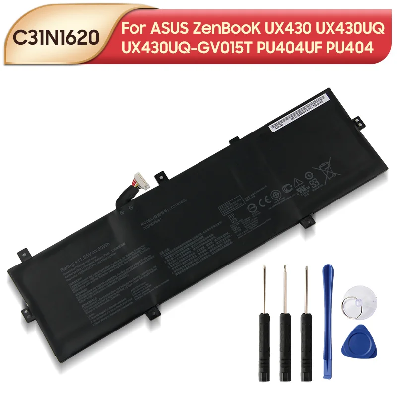 

Original Replacement Battery C31N1620 For ASUS VM590L W519L VM510L FL5600L FL5800L W509L X554L FL5500L DX992L Laptop 4355mAh