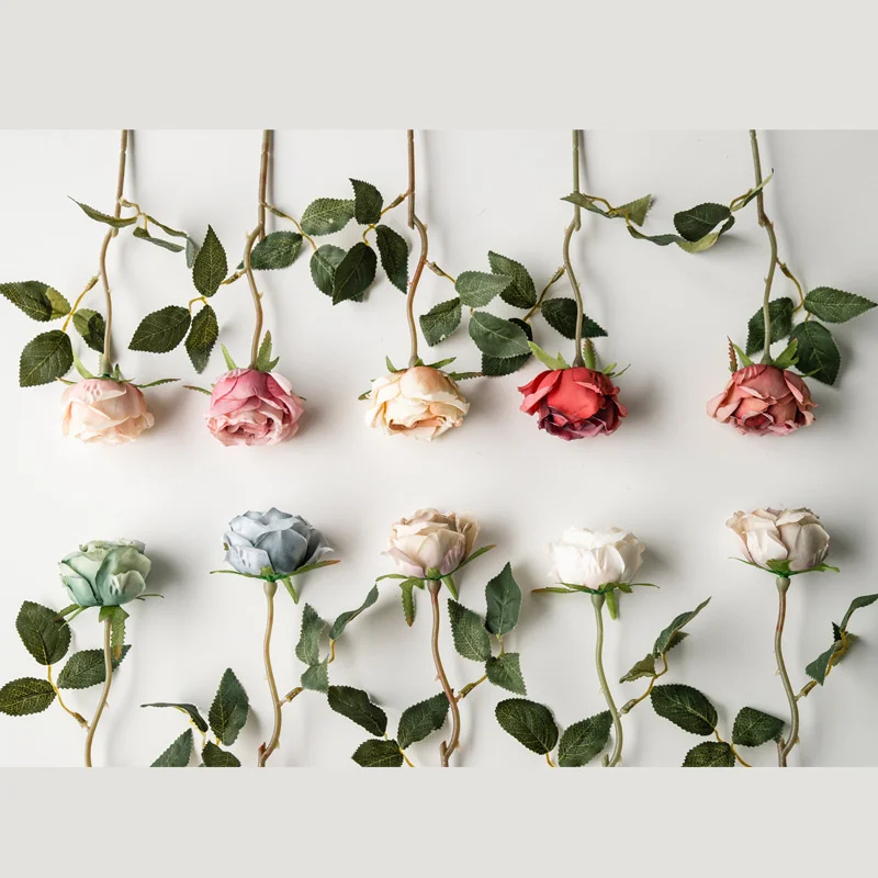 

5 Pcs Rose Artificial Flower Plastic Home Living Room Flower Arrangement Decoration Wedding Decoration Home Decoration Flores