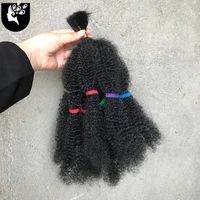 synthetic ombre braiding hair culry crochet braids hair extensions 12 inch natural black afro kinky bulk braids bundle
