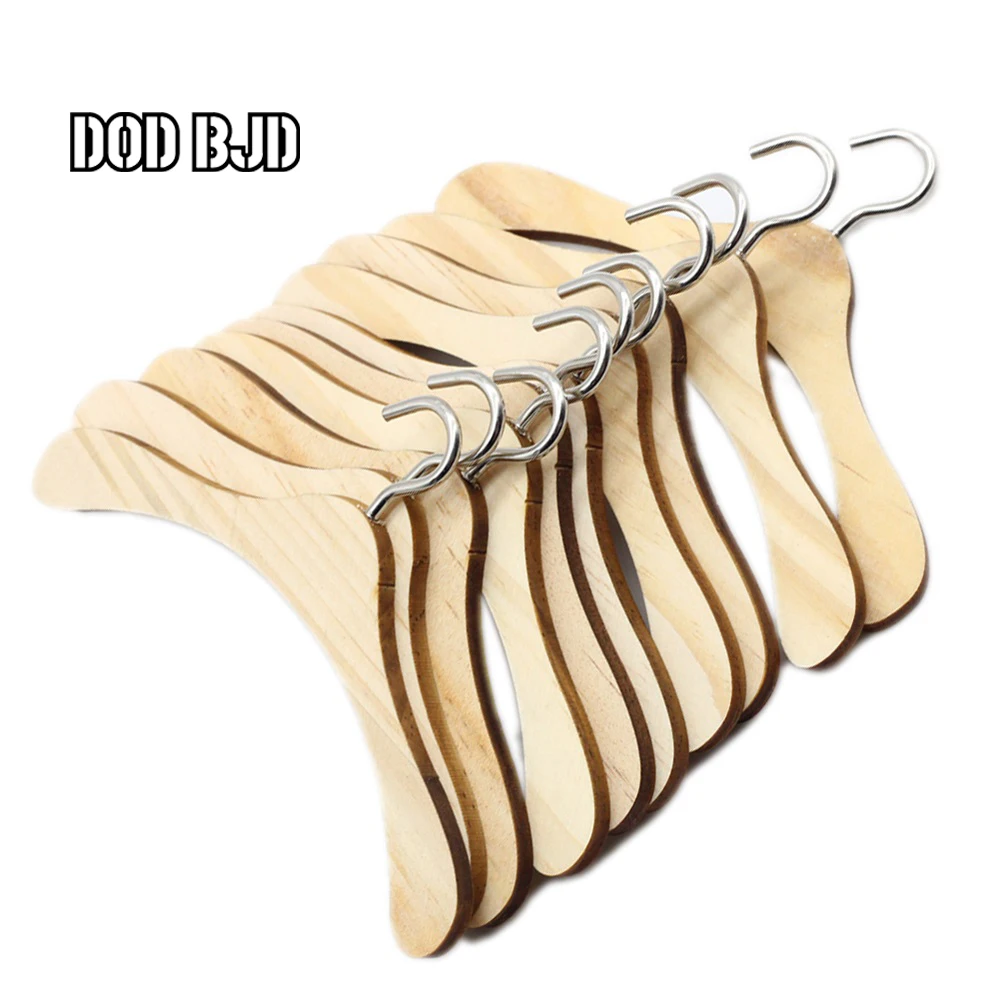 10 шт./лот мини кукла деревянная вешалка для одежды подходит кукол BJD и других