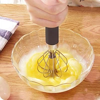 semi automatic eggbeater stainless steel mixer egg cream milk stirring manual self turning easy whisk hand blender kitchen tools