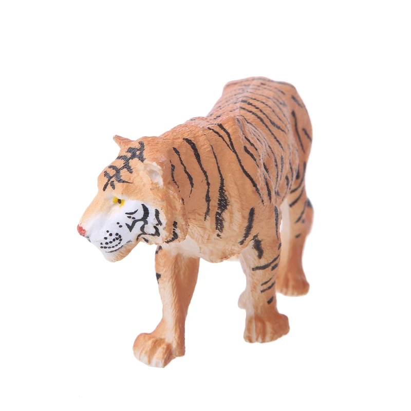 

1Pc Plastic Zoo Animal Figure Model Tiger Leopard Hippo Giraffe Kids Toy