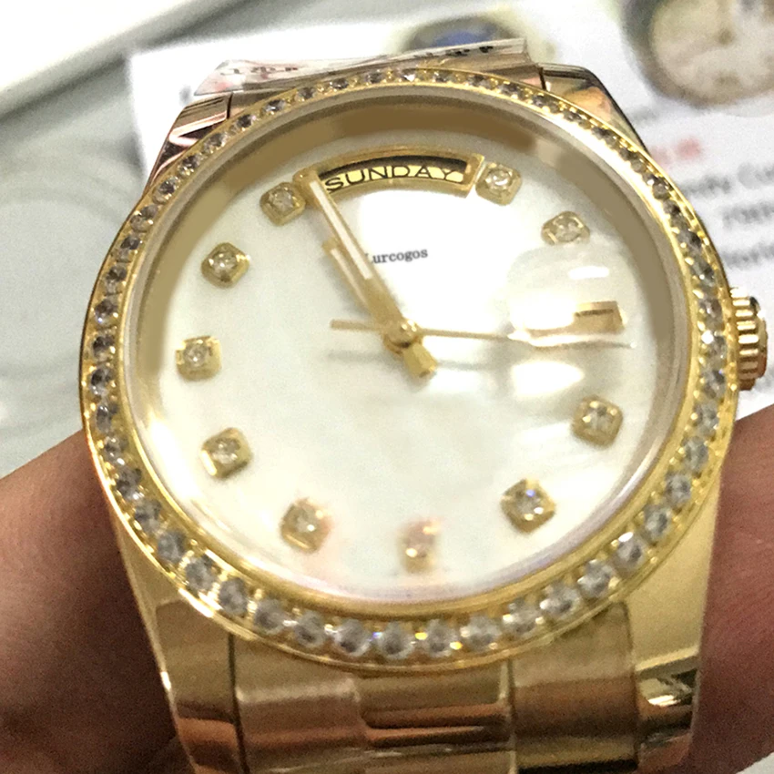 Часы наручные мужские с автоподзаводом модные автоматические из нержавеющей