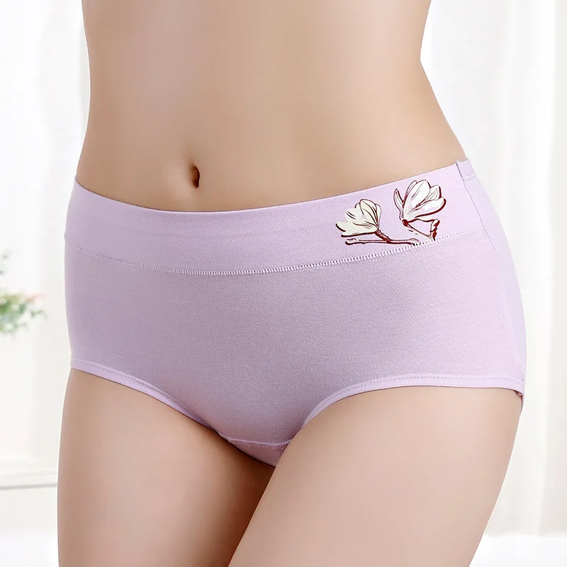 Новинка Хлопковые женские менструальные брюки большого размера со средней