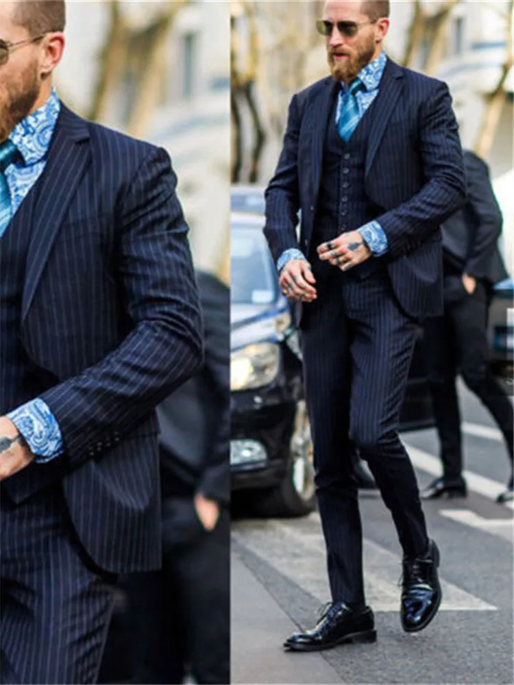Новый Классический мужской костюм Smolking Noivo Terno Slim Fit Easculino вечерние костюмы для