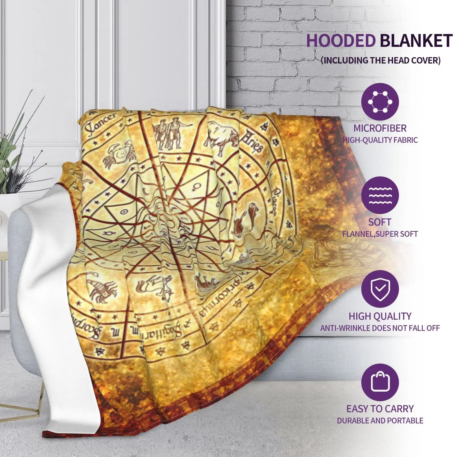 

Customizable Microfiber Plush Coral Fleece Sherpa Blanket Yellow Compass Warm Outdoor Hoodie Adult Kids Winter Hooded Blankets