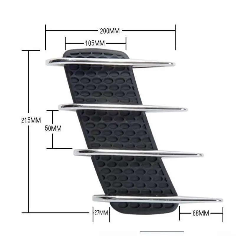 Tonlinker 2 4 шт. автомобильный хромированный светильник из АБС пластика в форме акулы