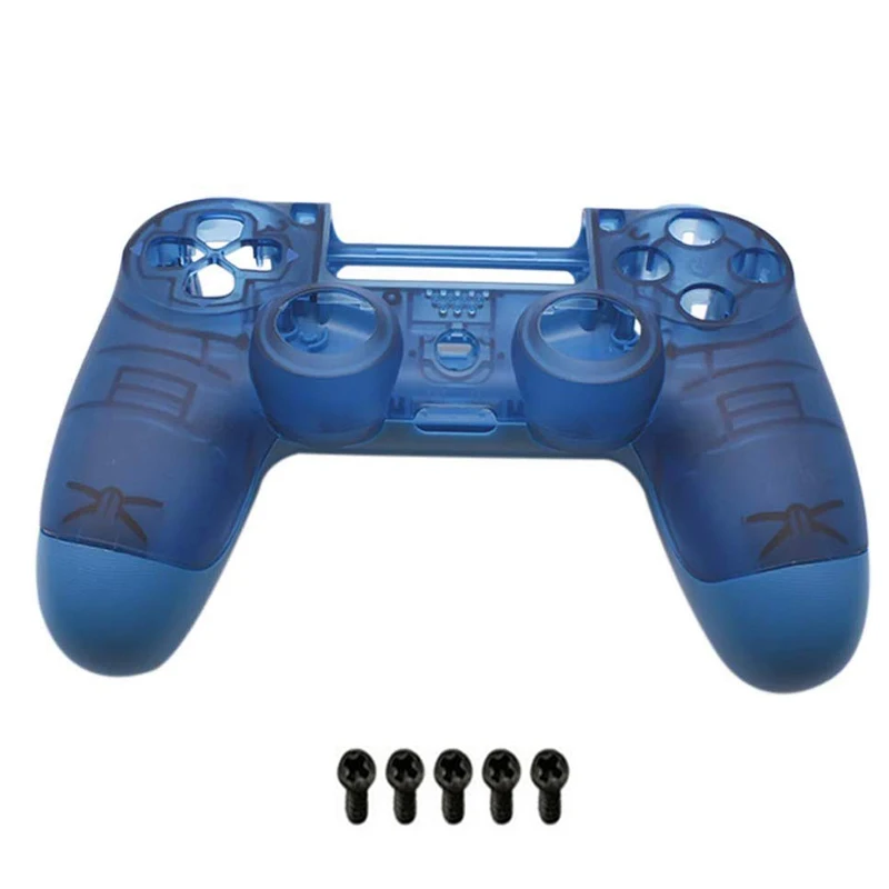transparent blue PS4 PRO Корпус оболочка Лицевая панель чехол Замена для Playstation 4 Dualshock 4 Pro 4,0 V2 Gen 2th контроллер JDM 040 JDS 030 - Цвет: transparent blue
