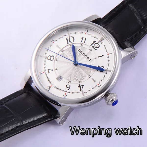 Классический Модный чехол из розового золота 43 мм мужские механические