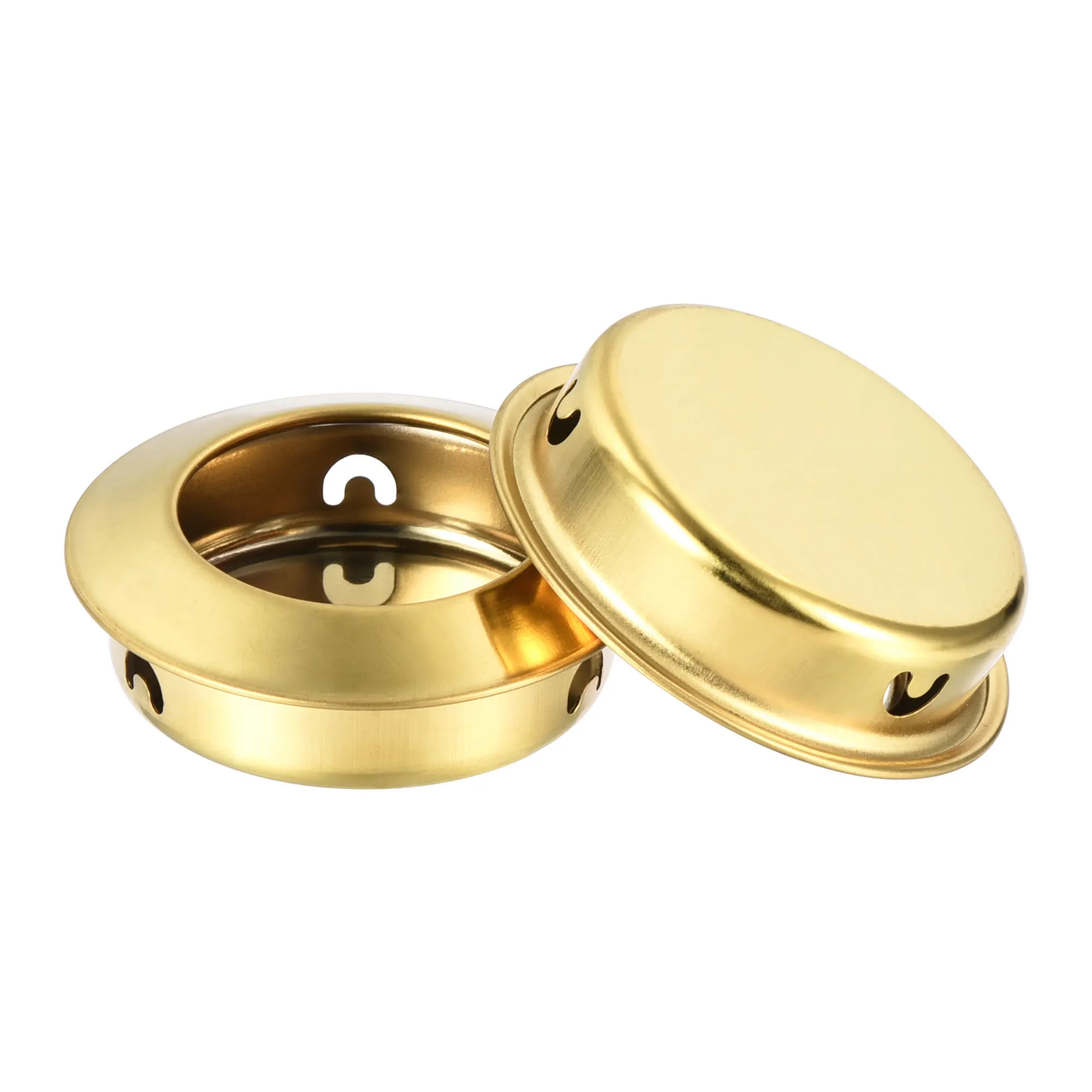 

Uxcell Finger Flush Pull Handle, 8pcs 25mm/0.98" Hole Dia, Inclined Plane Recessed Drawer Door Pull, Golden