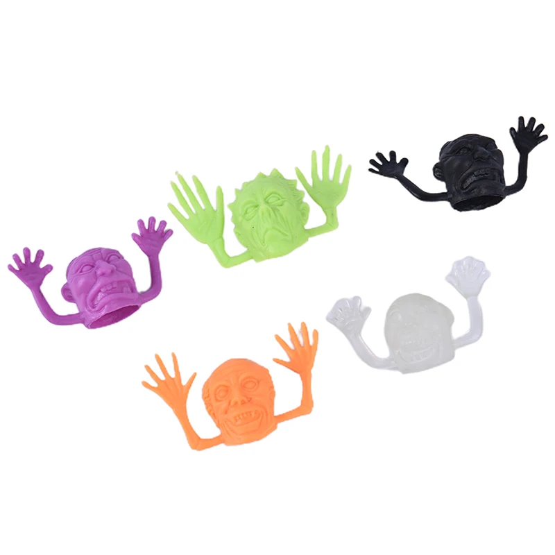 

2020 Hot New 10PCS/Set Halloween Plastic Finger Pads Little Bouncing Toy Kids Party Favors Novelty Gift