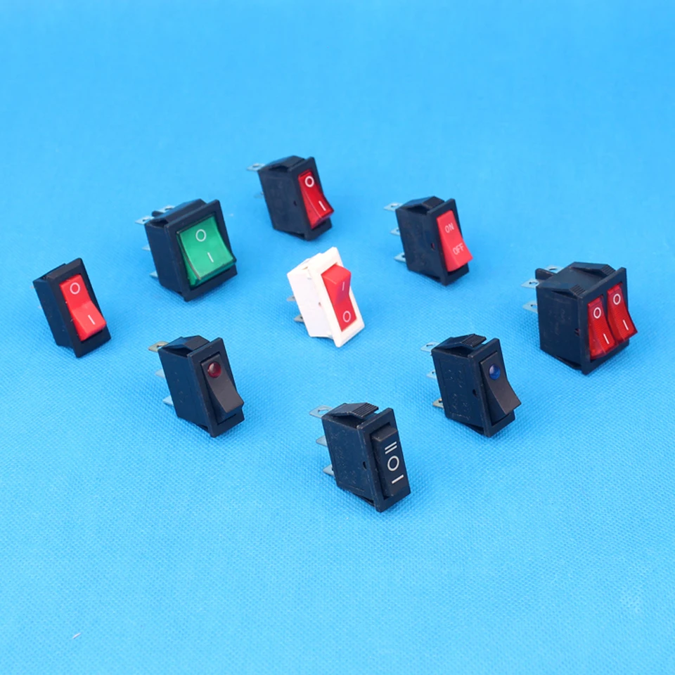 RS240 с подсветкой 4pin 6A клавишный переключатель ВКЛ-ВЫКЛ функция KCD1-201N-4 |