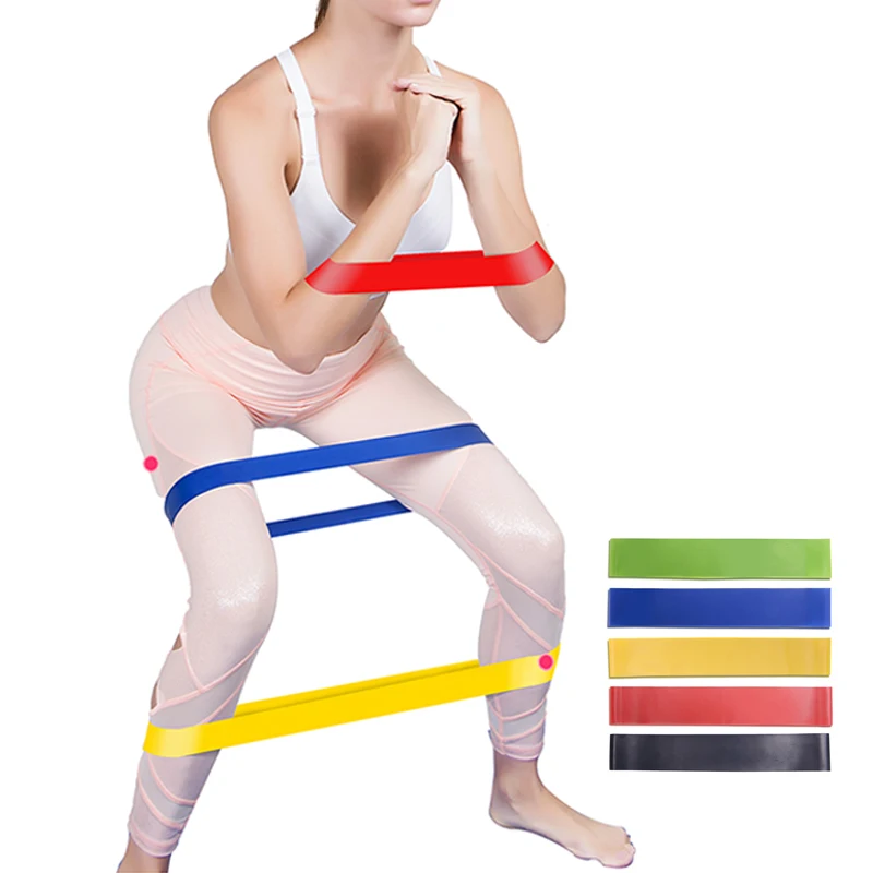 Эластичная лента из латекса 5 уровней сопротивления|Эспандеры| |