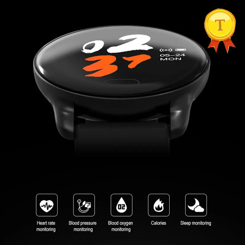 Мужской и мужской браслет для смарт часов IP68 Водонепроницаемый ips цветной