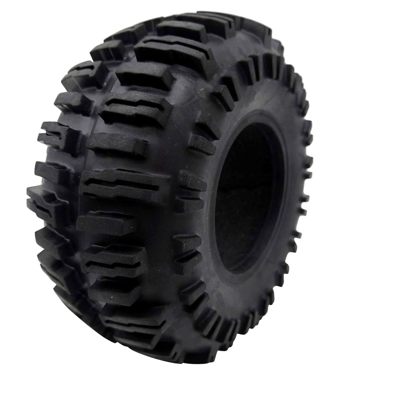 

4Pcs Rock Crawler 2.2 Inch Tires Soft 128mm Tyre with 4PCS 2.2 Beadlock Wheel Rims, for 1/10 RC Car Axial SCX10 RR10