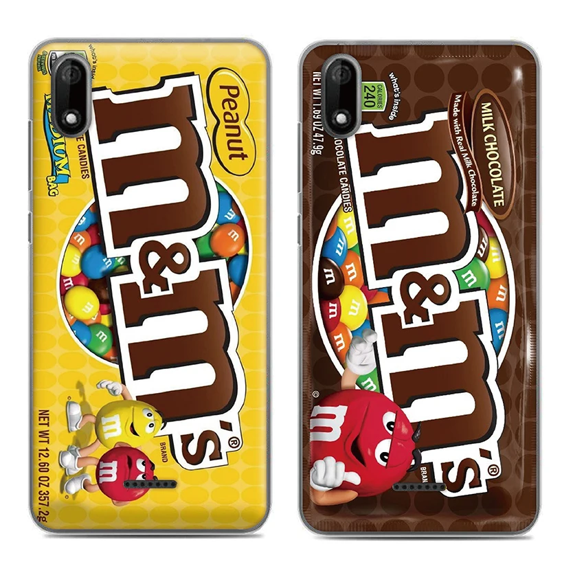 Чехол для Wiko Y80 Y70 Y60 Y50 вида 3 lite 3pro sunny4 плюс lenny4 плюс вид max шоколад M& M's чехол-накладка на заднюю панель из силикона и мягкого ТПУ с крышкой