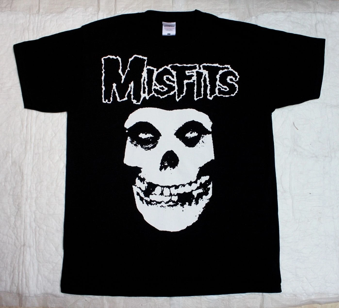Мужская футболка the Misfits черная летняя с черепом страшным ужасом в готическом