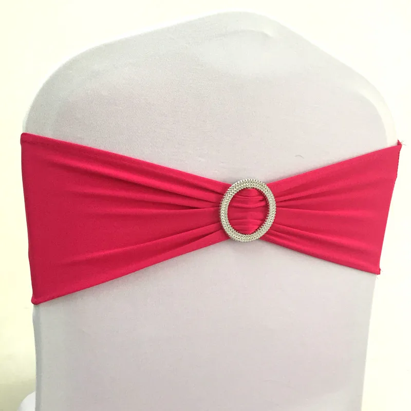 WedFavor 100 шт Коралловая лайкра стрейч на стул галстуки-бабочки эластичная Подвязка