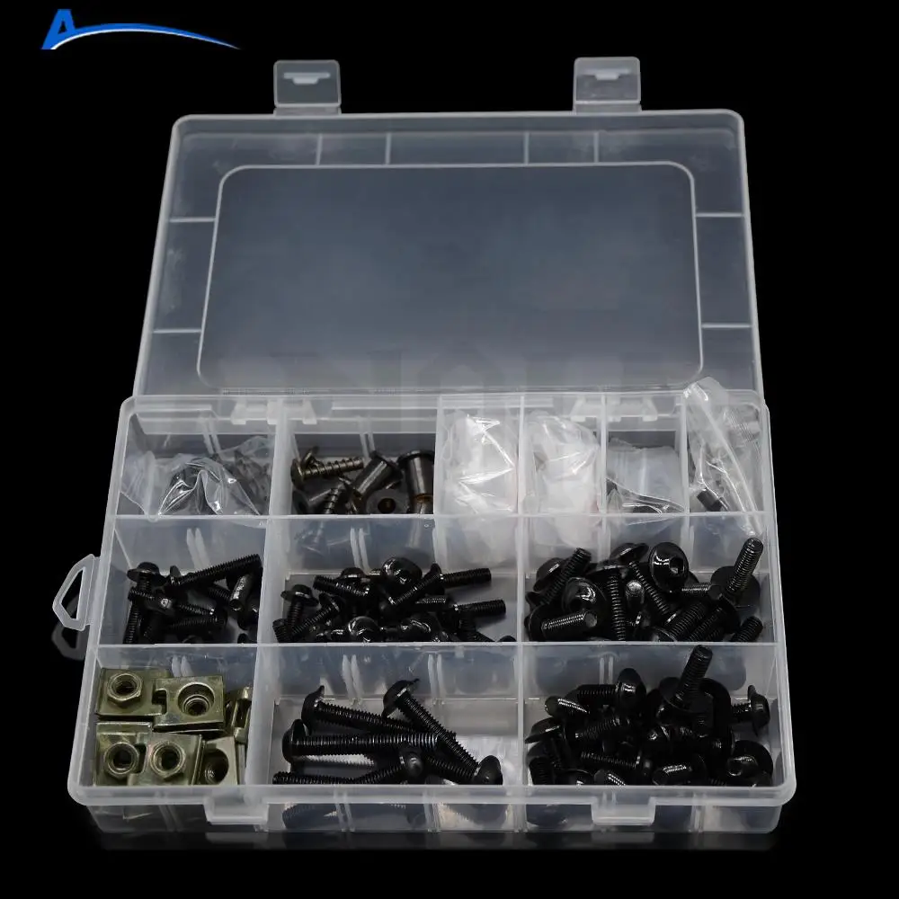 

Universal Motorcycle Fairing Bolts Kit Bodywork Screw Nut For BMW HP2 SPORT K1200R K1200R SPORT K1200S K1300 S/R/GT K1600 GT/GTL