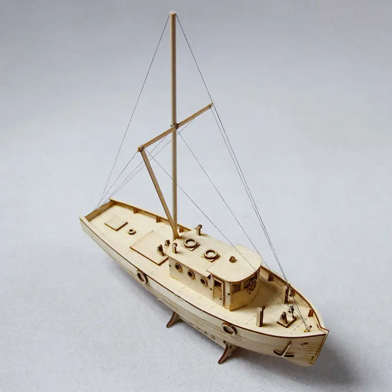 Wooden boat ship model Ship Assembly Model Diy Kits Sailing Boat 1:50 Scale Decoration Toy Gift | Игрушки и хобби