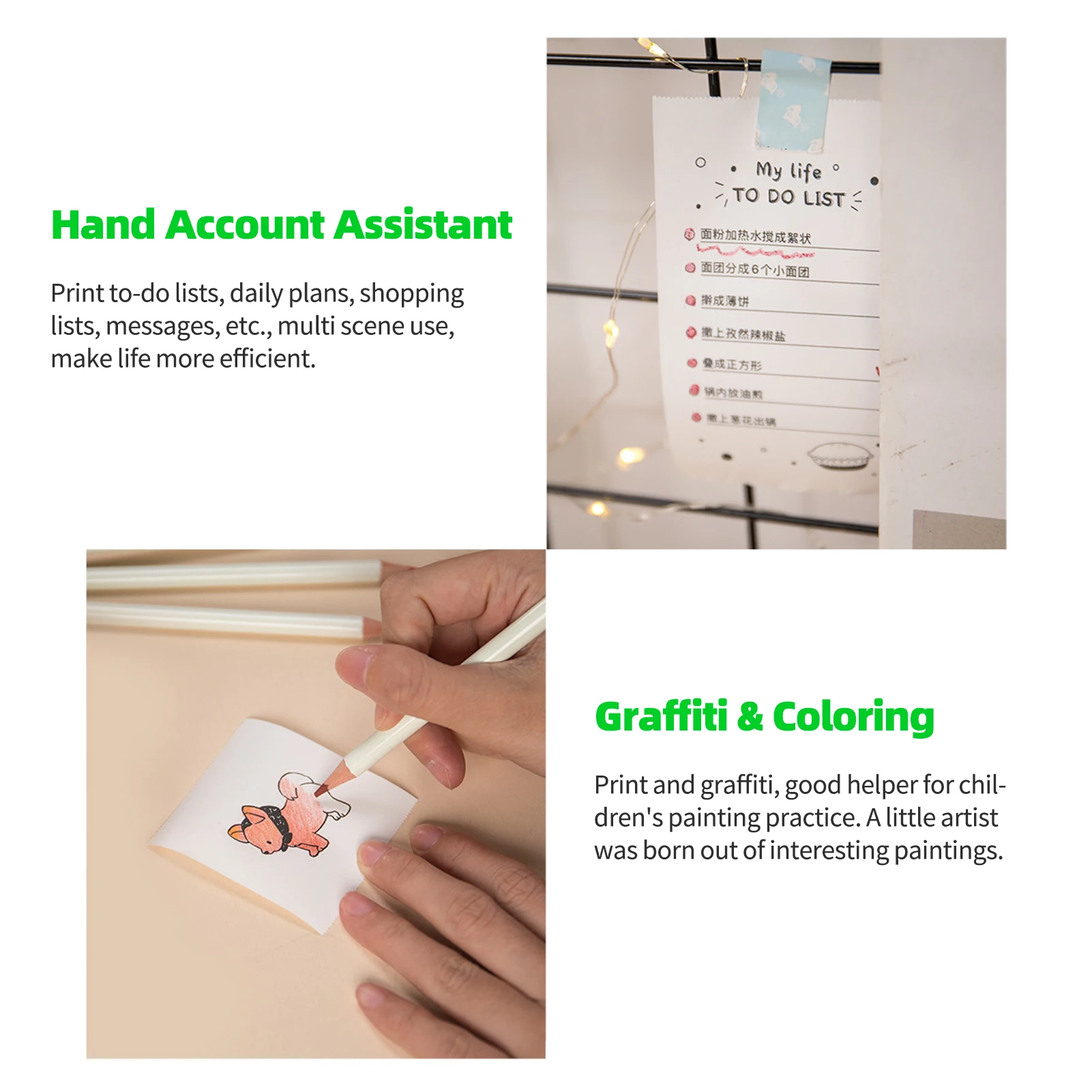 Оригинальный карманный мини-принтер PAPERANG P2 300 точек/дюйм портативный