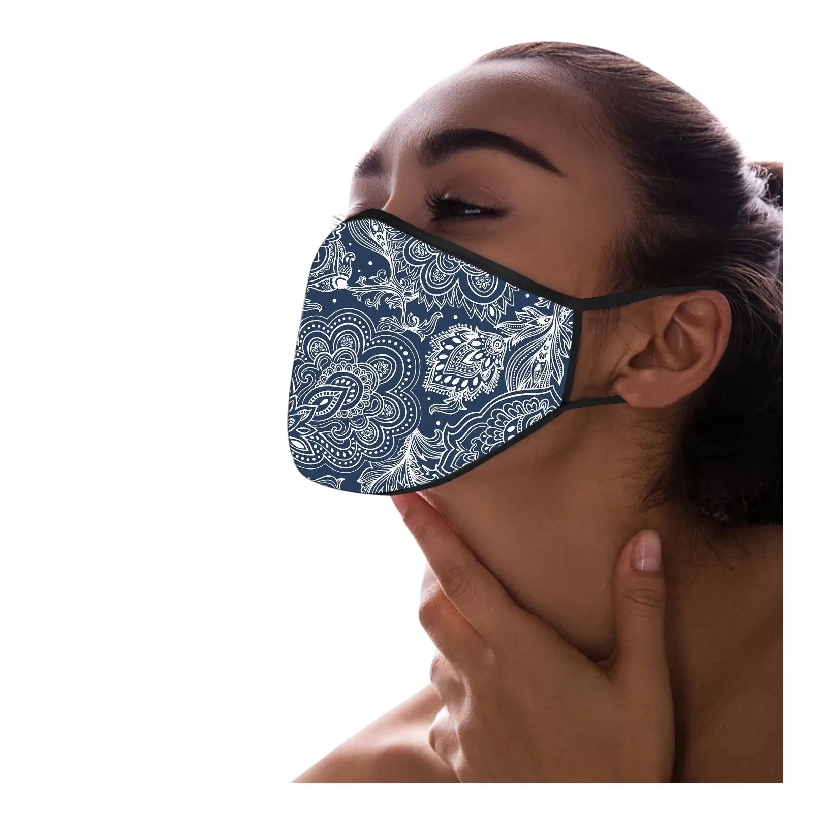 

Unisex Adult Face Mask Flower Pattern Fabric Mask For Woman Dustproof Protection Mask 2020 Washable Reusable Facemask /28