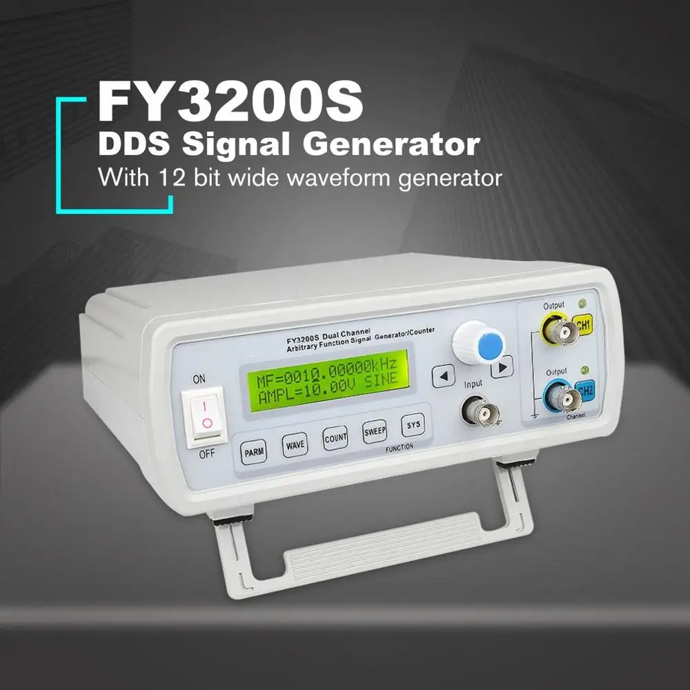 Falltech FY3200S 6 МГц цифровой DDS двухканальный функция источник сигнала Генератор