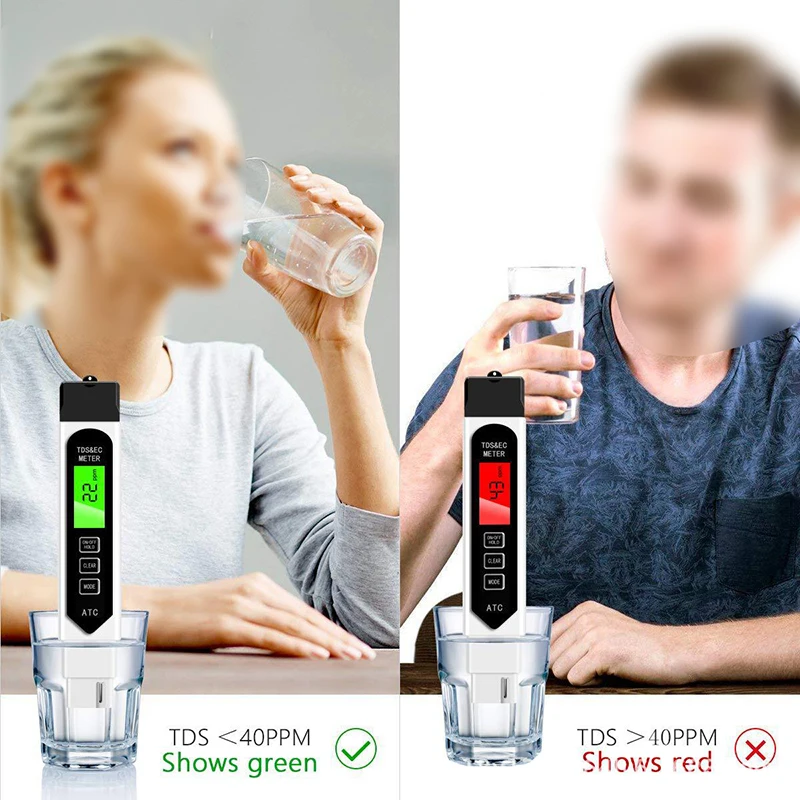 Junejour Portable LCD Digital PH Meter 0.01 + TDS EC Tester Pen Water PPM Filter Hydroponic for Aquarium Pool Wine | Инструменты