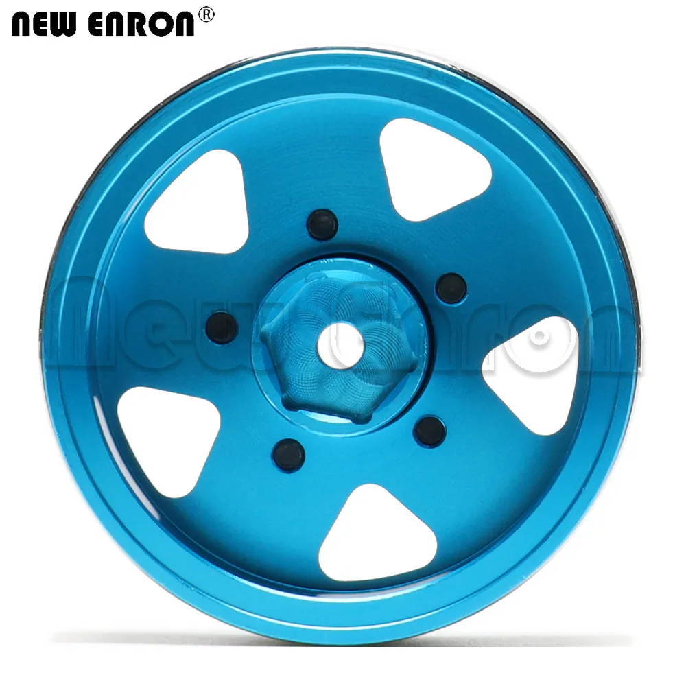 ENRON-ruedas de aleaci&oacute;n de 1,9 pulgadas, conjunto de borde con abalorios de 54x44x26mm para coche RC 1:10 Crawler Axial 90046 Traxxas TRX-4 MST jimny TF2 D90 D110, novedad-2