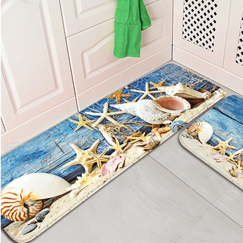 2 предмета/партия коврики для Кухня мягкие нескользящие носки тапочки