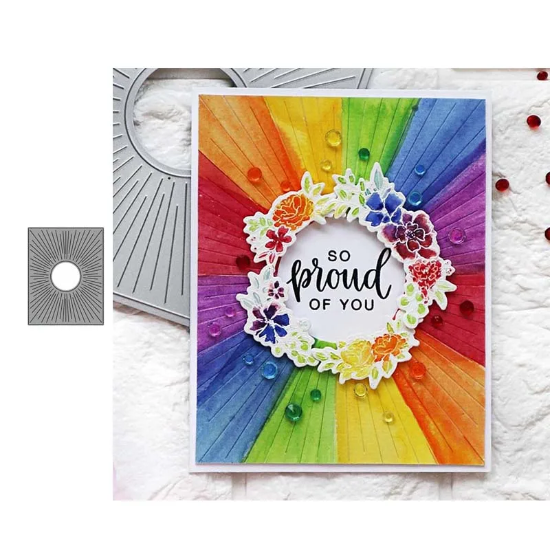 JC металлический Трафаретный вырубной штамп блеск прямоугольный для Скрапбукинг