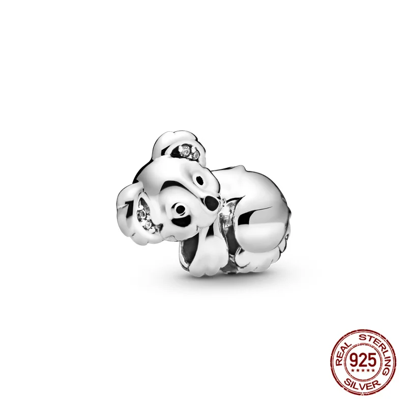 

100% реальные 925 стерлингового серебра Кисе браслеты с подвесками и соответственные Европейской оригинальный мобильный телефон 3 мм & браслет...