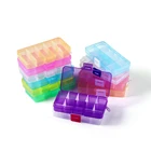 10 слотов ячеек красочный портативный ящик для хранения ювелирных инструментов контейнер кольцо электронные части винтовые шарики Органайзер пластиковая коробка