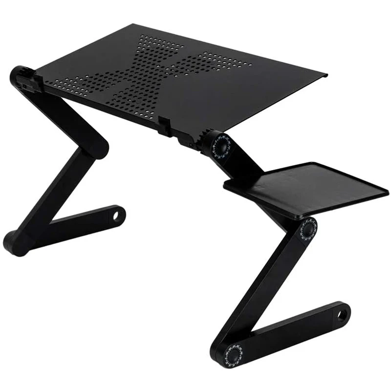 

Portable Laptop Table Foldable and Adjustable Laptop Support Student Dormitory Artifact with Mouse Board and Large Fan