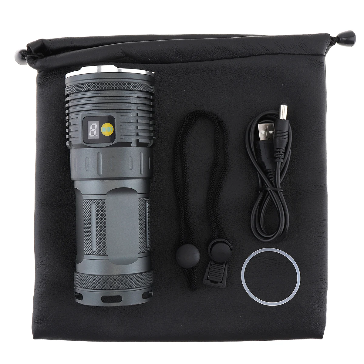 Водонепроницаемая светодиодная вспышка с дисплеем мощности 15 лампочек 10000 люмен