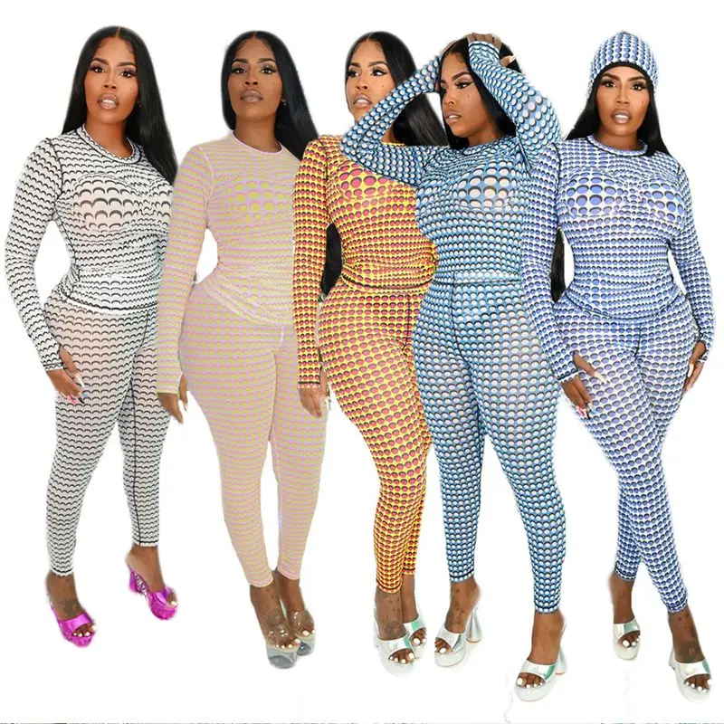 

ZOOEFFBB Aesthetic Graphic Print Two Pieces Set for Women Autumn Long Sleeve Top and Sports Trousers Lounge Wear Matching Sets